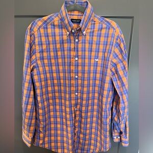 Southern Marsh Men's Purple & Orange Checkered Shirt